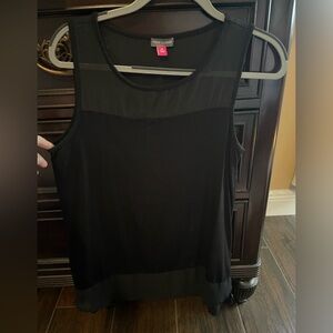 Vince Camuto mesh panel top